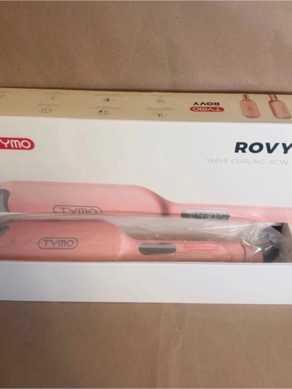 Tymo Rovy Wave Curling Iron - Pink